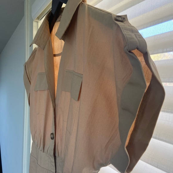 Zara - POPLIN CARGO JUMPSUIT - Picture 6 of 11